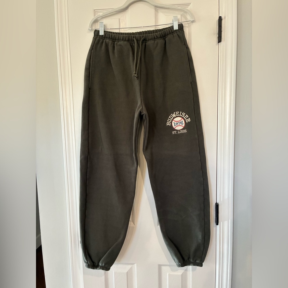 PacSun Men’s Fleeced Jogger Pants Olive Green Small
